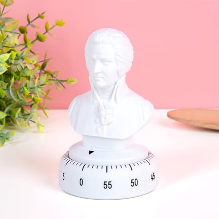 Kikkerland Kookwekker - Mozart design - 60 minuten timer - Keuken accessoires