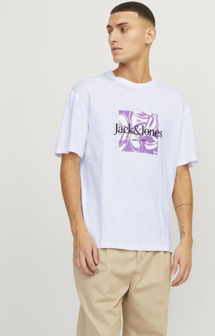 JACK&JONES - JORLAFAYETTE BRANDING TEE SS CREW NEC LN - Heren - T-shirts
