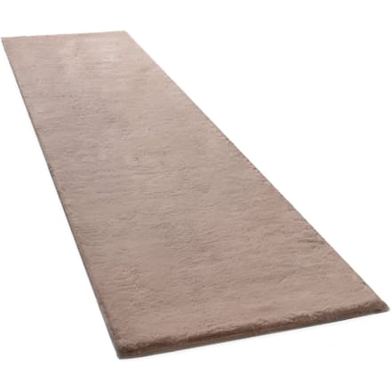 Vachtkleed Fluffy beige 80x300 cm