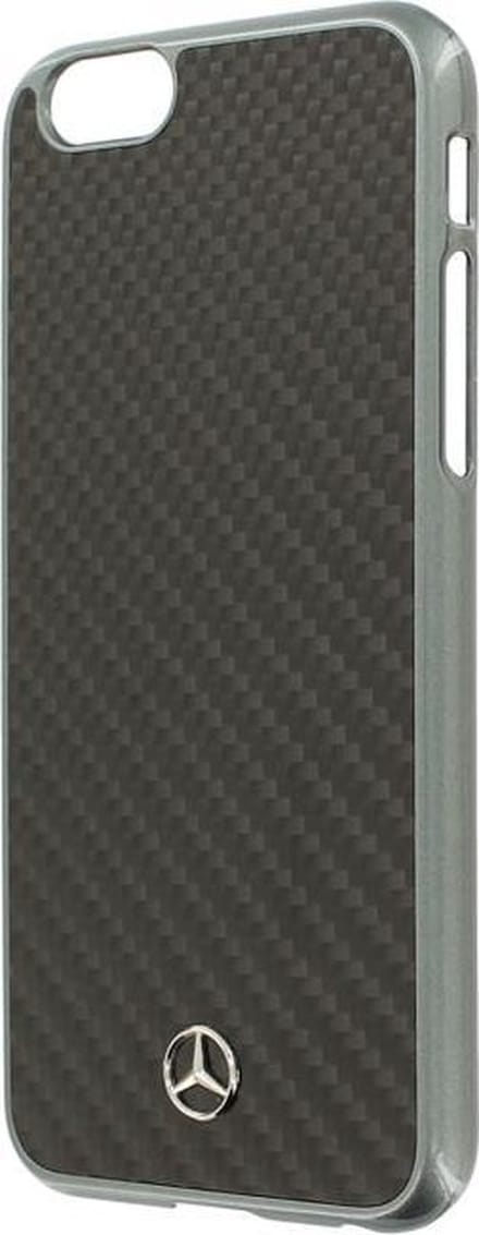 Mercedes-Benz Carbon Back Case - Geschikt voor Apple iPhone 6/6S Plus (5.5") - Zwart