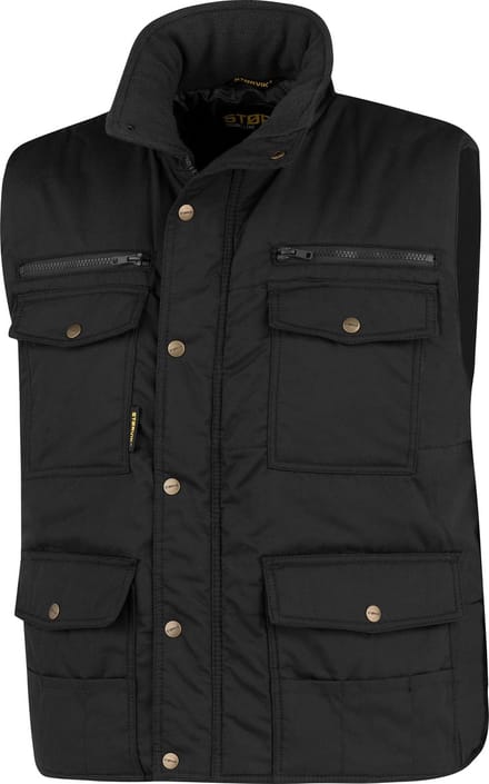 STØRVIK Pocket Bodywarmer Winddicht 4 seizoenen Heren - Maat S - Zwart