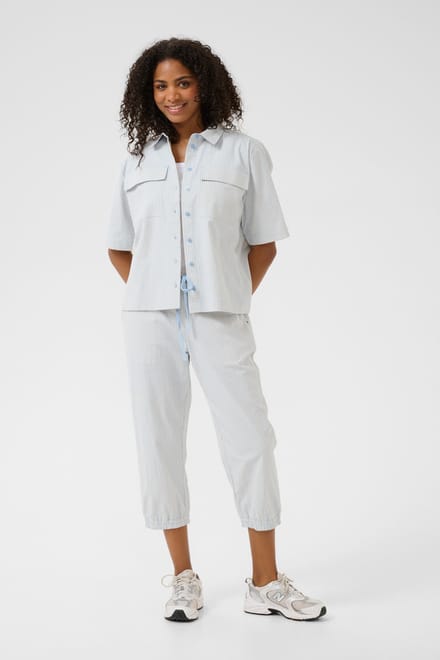 Pants Suiting Relaxed fit Nantucket breeze/White stripe light blue