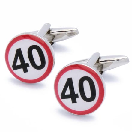 Manchetknopen - 40 Jaar Jubileum Feest Verjaardag