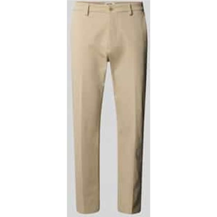 regular fit stoffen broek van katoenmix