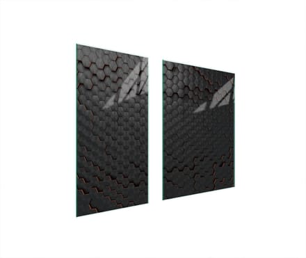 TMK ArtDeko - Snijplank - Glas - 75x52 cm - Zwart