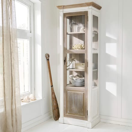 LOBERON Kast Coverton antiekbruin/antiekwit