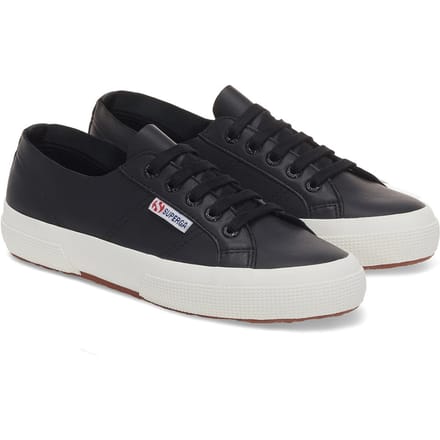 Superga Dames/Dames 2750 Nappaleer Trainers (Zwart/Avorio)