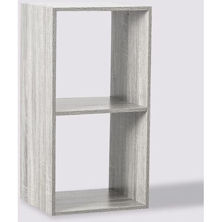 5five Furbulous houten plank met 2 compartimenten - mixgrijs