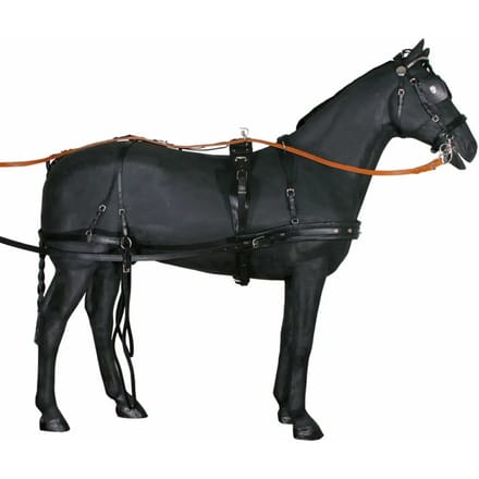 Dubbel lederen tuig voor paarden Tattini
