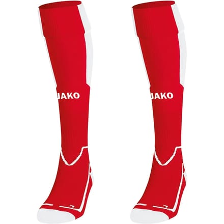 Jako Lazio Voetbalkousen - Wit / Rood | Maat: 39-42
