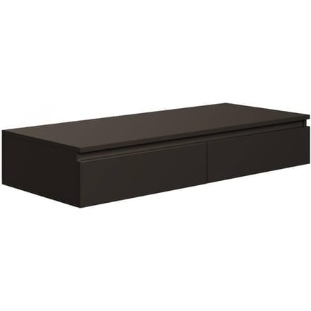 Selsey Bemmi – Zwevend bureau / kaptafel met lades zwart 120 cm