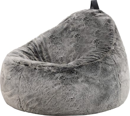 icon - Cocoon Zitzak Fauteuil - Fluffy Pluche Imitatiebont - Grijs