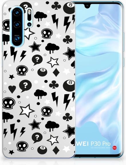 Silicone Back Case Huawei P30 Pro Silver Punk