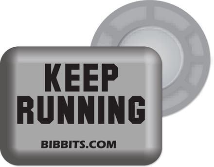 Bibbits hardloopmagneten | Keep Running Silver