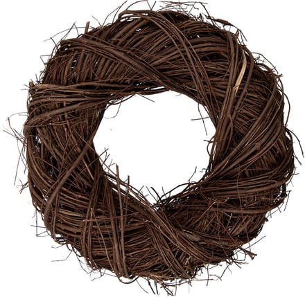 Clayre & Eef Krans Ø 35x9 cm Bruin Rotan
