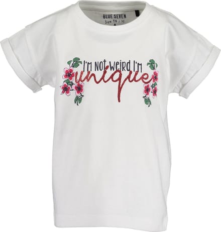 Blue Seven Meisjes T-shirt - Wit - Maat 92