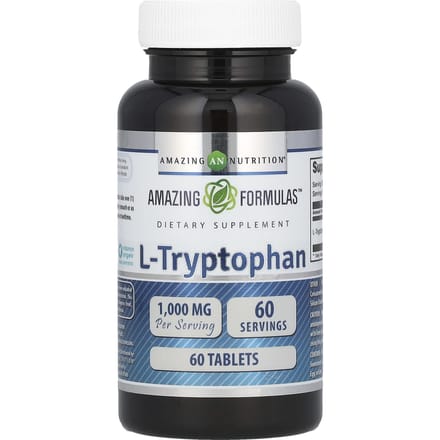 Amazing Nutrition, l-Tryptophane, 1 000 mg, 60 comprimés