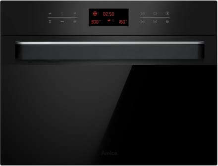 Amica Compacte ingebouwde mutifunctionele oven AMMB44E3GCB Q-TYPE - 44 l - 13 Programma's - Grill - Magnetron - Hetelucht