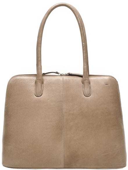 Berba | Lucca | Laptoptas 15.6 inch | Werktas | Dames | Taupe | Leer