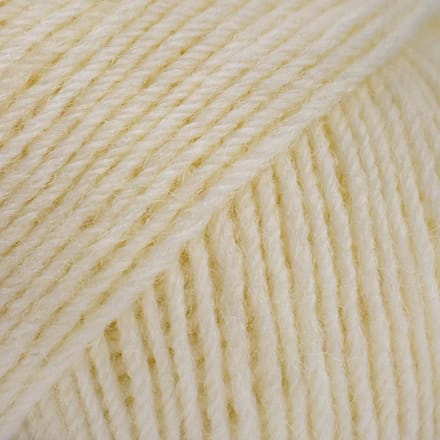 Brei-Haakgaren Luca-s – WoolenWalk Merino - 01 - Off White - Gebroken Wit - bol van 50 gram