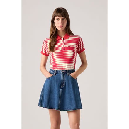 Levi's Levis Hm Polo Marigold Stripe Mars Red Taglia: XS | Polo Outlet | Donna | Rosso