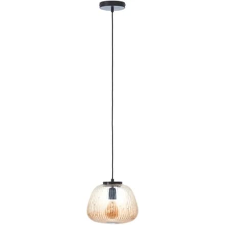Brilliant Kaizen - Hanglamp - Glas - 1xE27 Max 40W - Amber/zwart
