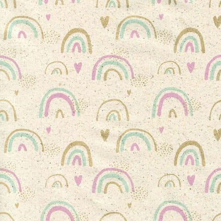 Inpakpapier Lucky Rainbow – 50 cm × 200 m – 65 g/m² Gras 100% Gerecycled – Cadeaupapier