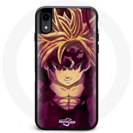 Coque - Maniacase - Iphone X - Manga Meliodas Sama - Silicone - Souple noir
