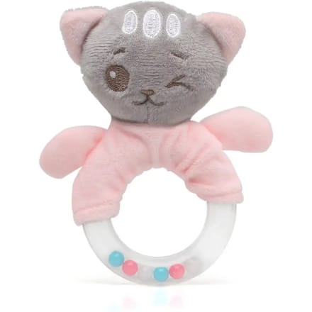 Pluche bijtspeeltje kleine kat Kiokids