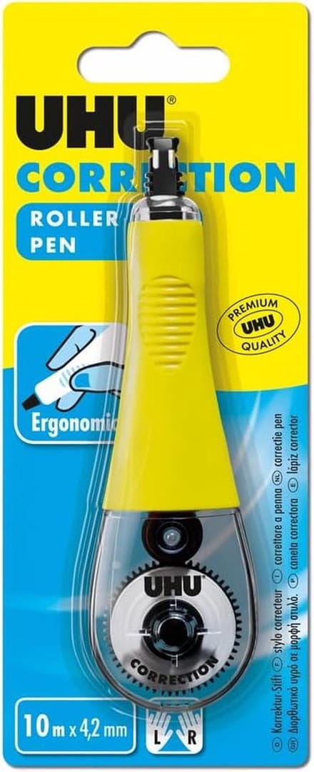 Correctieroller - Correctie tape - Teksten corrigeren - Oplosmiddelvrij - 10 meter - Wit