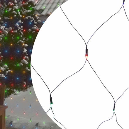 vidaXL Kerstnetverlichting 544 LED's binnen/buiten 4x4 m meerkleurig