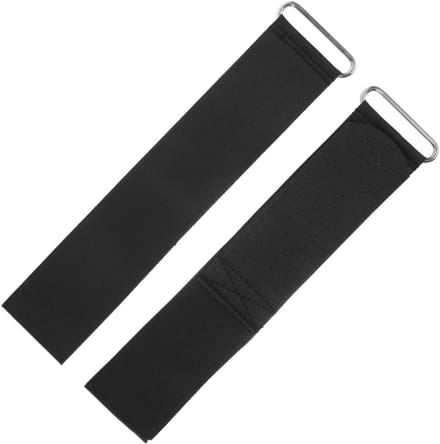 Pedaal Lussen - Voetriemen - Kracht Training - Verstelbare Elastiek - 49 cm - Zwart