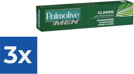 Palmolive For Men Classic Scheercrème 100 ml - Voordeelverpakking 3 stuks