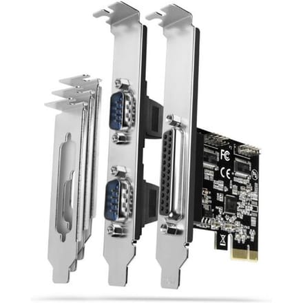 AXAGON PCEA-PSN PCIe Adapter chip ASIX AX99100 1x Parallel + 2x Serial + LP *PCIEM *DB9M