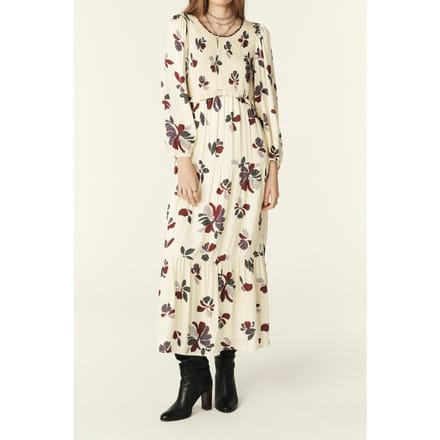 BA&SH Robe Daya Ecru Size: S | Maxi Dresses Outlet | Dames | Ecru