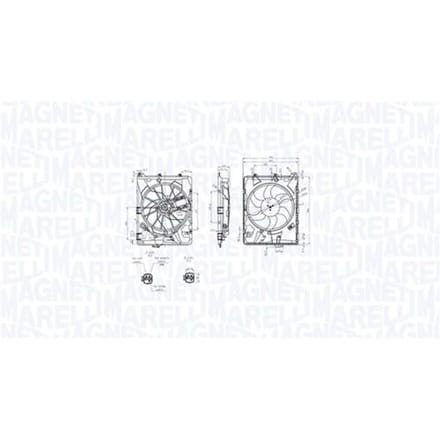 Koelventilatorwiel, motorkoeling MAGNETI MARELLI 069422849010