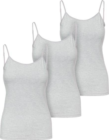 Ladeheid 3 pack Dameshemd Singlet-Onderhemd – Grijs – S - LA-LA40-263-US
