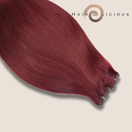 Genius Weft | Europees Haar | #99J, Lengte-60cm/24", Gewicht-20 gram