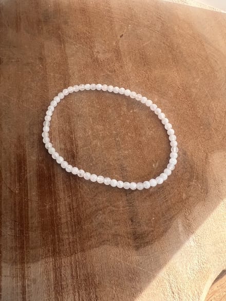 Maansteen Regenboog edelsteen armband 4 mm wit werking nachtrust en vruchtbaarheid