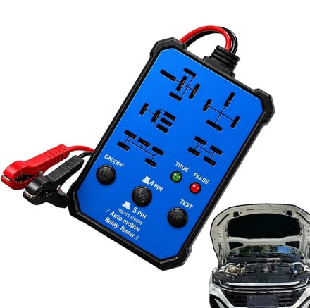 Relaistester Auto - Relais Diagnose Tool - Voertuigonderhoud - Real-time Status Weergave - 15 x 12.5 x 4 cm - Zwart