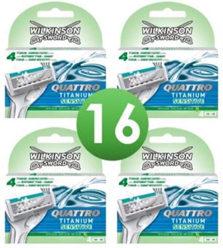 Wilkinson Sword Quattro Titanium Sensitive -16 mesjes