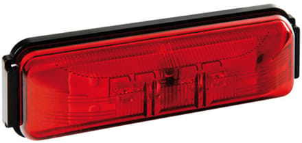 4 led light - 24V - Rood