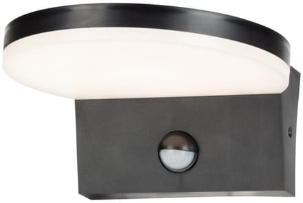 Rabalux - Buitenwandlamp met bewegingssensor, 9W, zwart, Batida