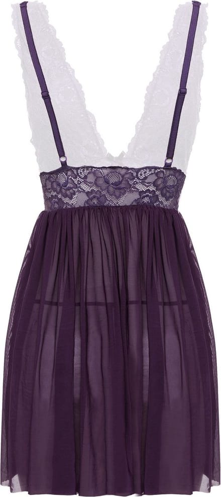 Christine le Duc - Babydoll en String - Lingerie Erotisch - Lieve - Paars