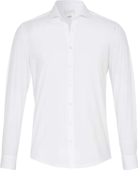Pure H.Tico The Functional Shirt Wit - Maat 46 - Heren - Overhemden Formeel