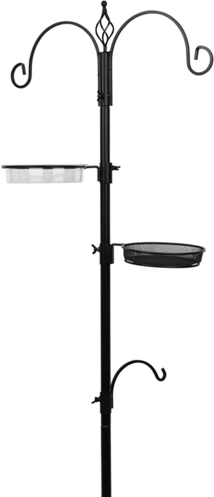 Tuinplus - Vogel Voederhuis - Hout - Zwart