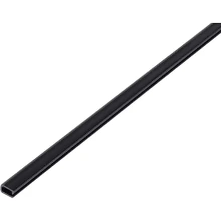 Alberts U-profiel - Pvc Zwart - 7x4x0,5mm 1m