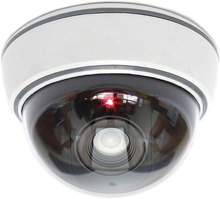 Dummy Camera - Nep Camera Beveiliging - Diefstal Afschrikken - Realistisch Ontwerp - 9.5 cm Diameter - Zwart Wit