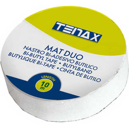 Tenax Mat Duo Dubbelzijdige verbindingsband - 0,05 x 10 m, grijs