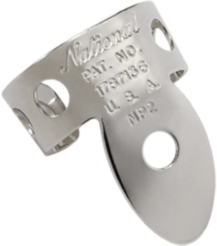 National - Nickel - Vinger plectrum - 4-pack
